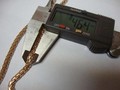 Цепочка плетения Бисмарк из золота длиной 50 сантиметров и шириной почти 5мм на заказ